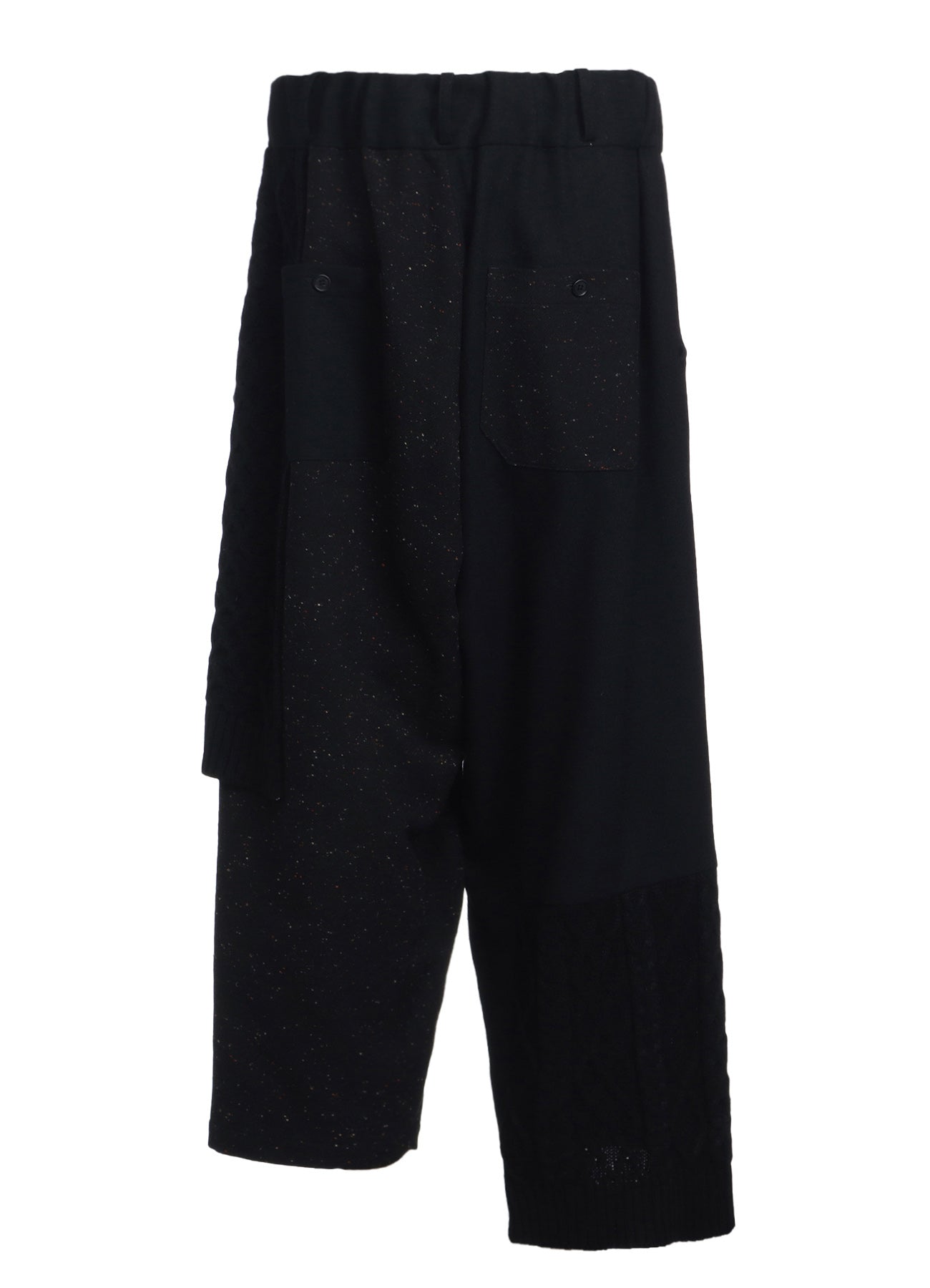 COLOR NEP CALZE + ETERMINE TWEED PANTS WITH KNIT SWITCHING DESIGN