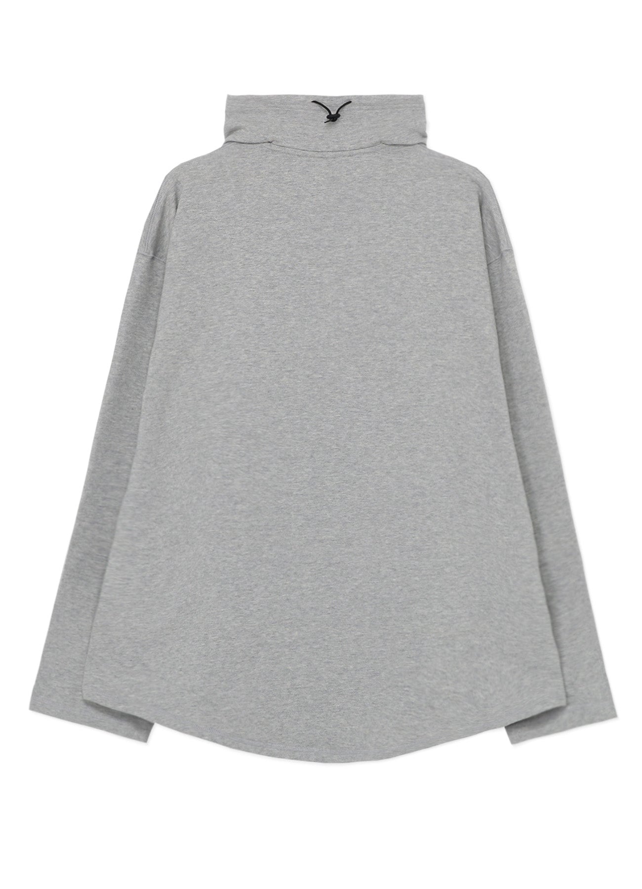 COTTON FLEECE HIGH NECK SWEATSHIRT WITH ZIPPER DETAIL