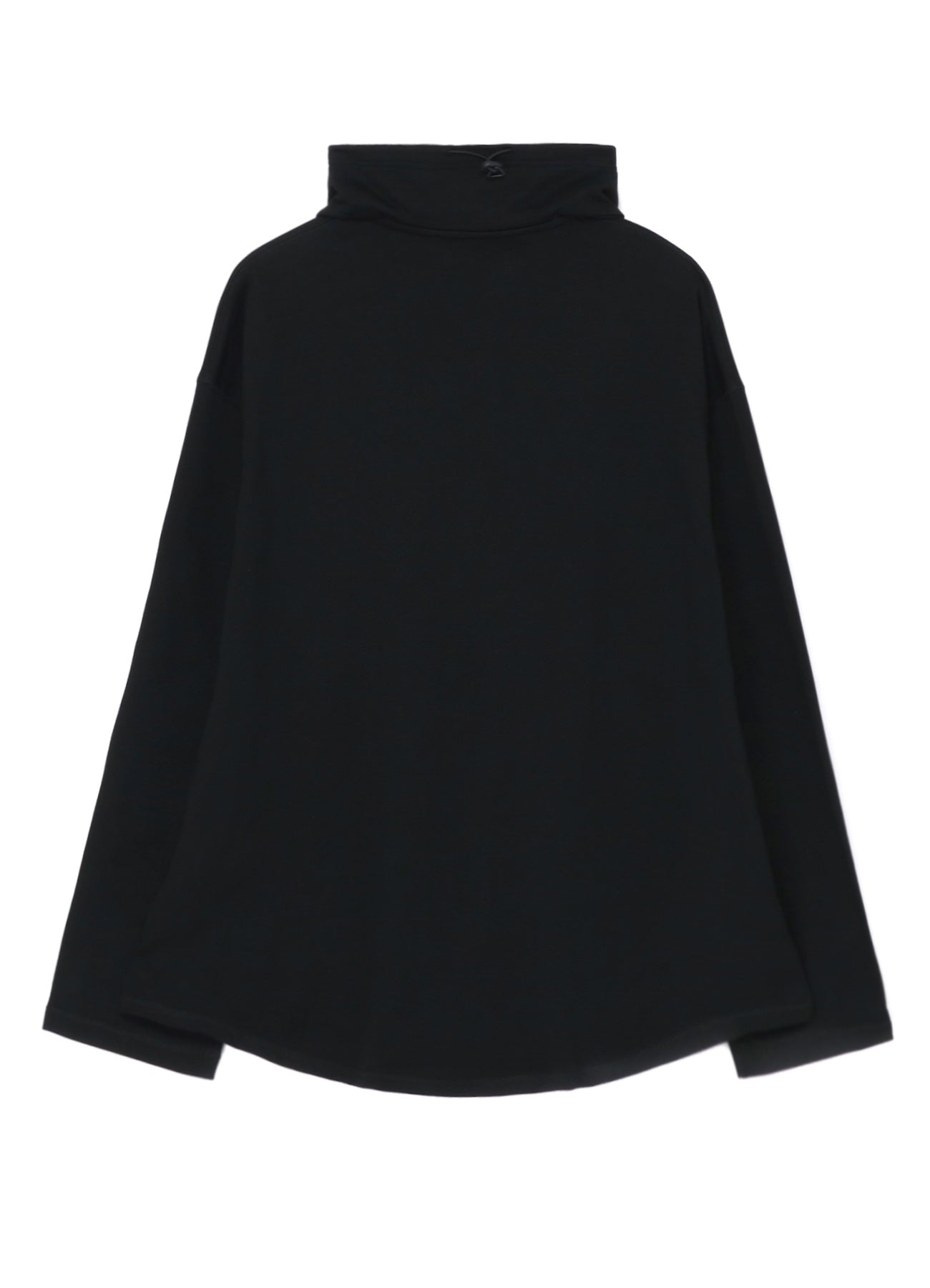 COTTON FLEECE HIGH NECK SWEATSHIRT WITH ZIPPER DETAIL