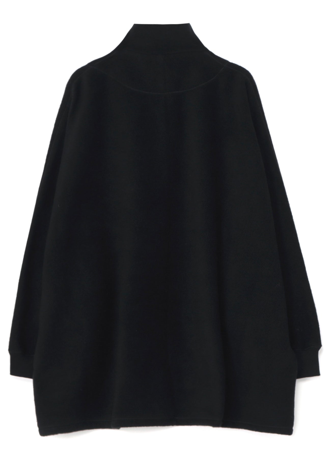 PE/W SLIVER JERSEY DOLMAN-SLEEVE HALF-ZIP PULLOVER