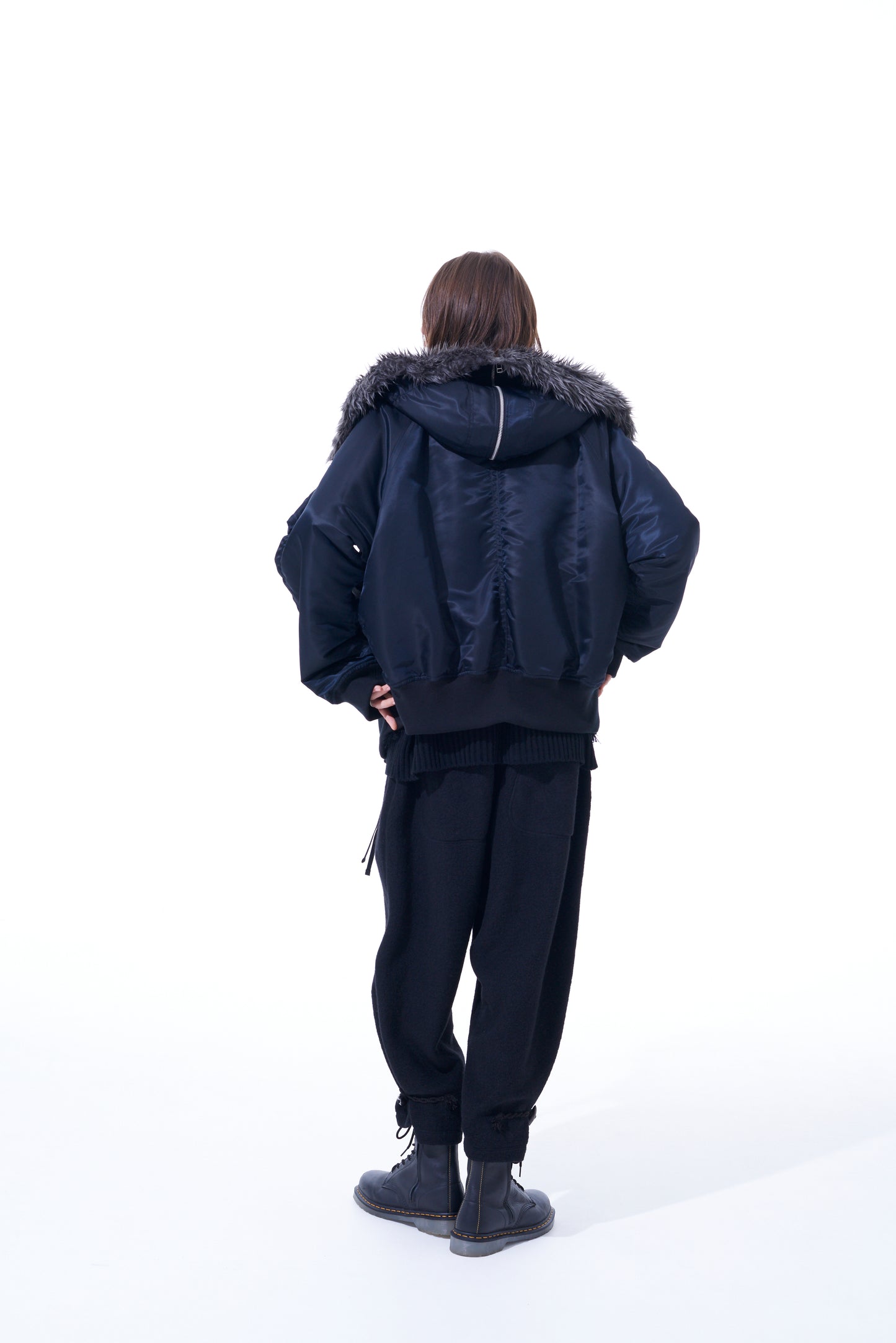 WATER REPELLENT NYLON TWILL OVERSIZED N-2B FLIGHT JACKET