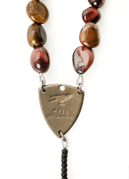 TIGER'S EYE ROSARY NECKLACE