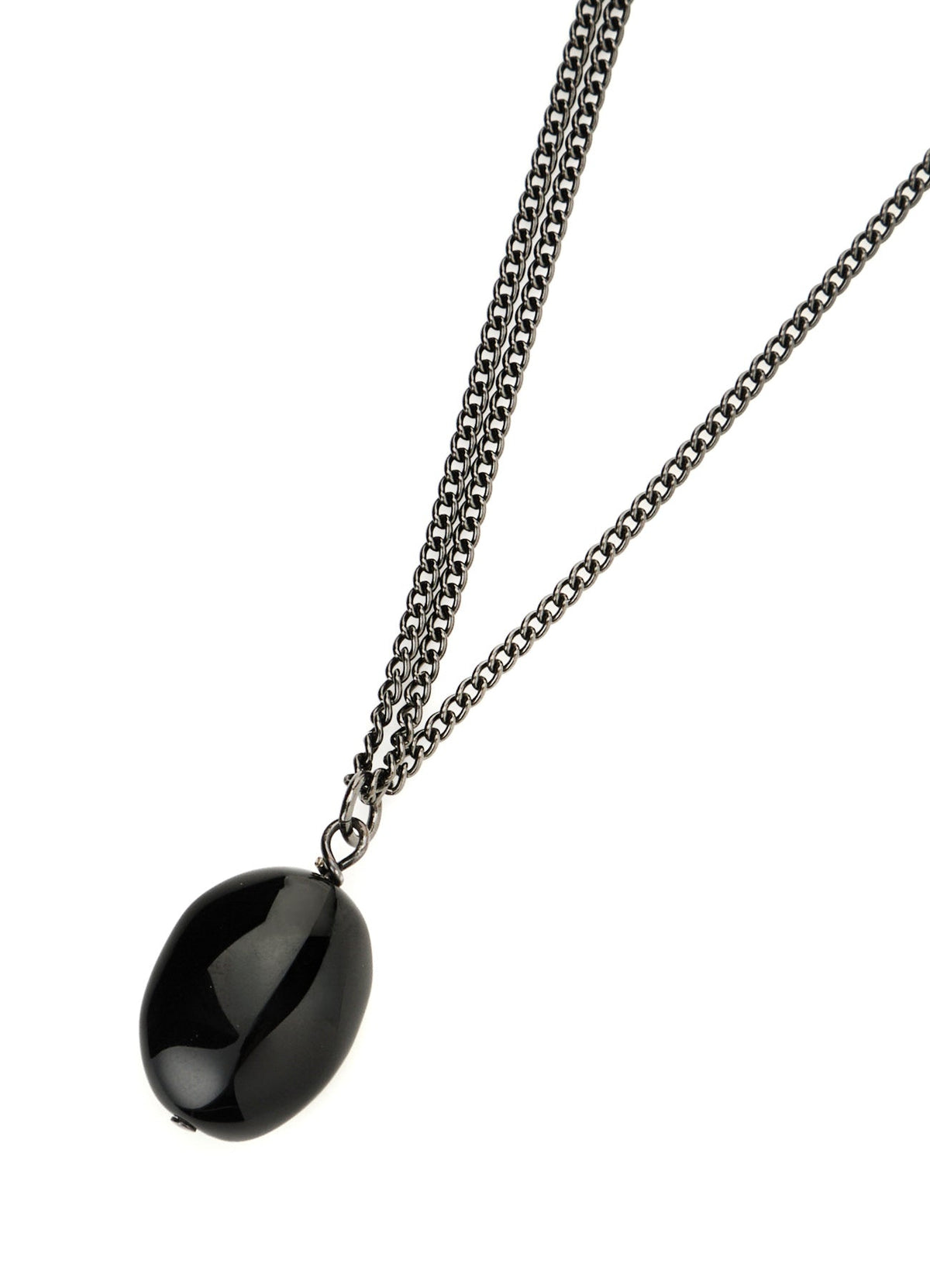 ONYX DROP NECKLACE