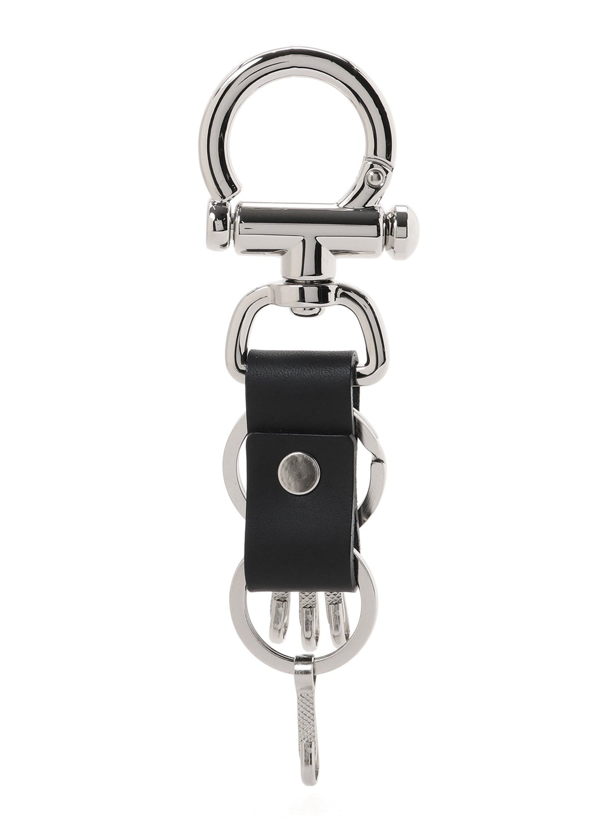 BAR STYLE LEATHER STRAP KEY FLOCK