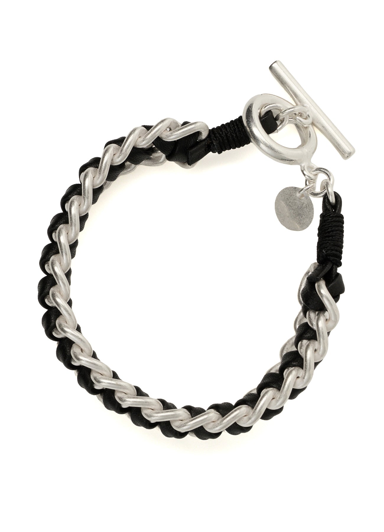 INTERWOVEN BRASS & LEATHER BRACELET – THE SHOP YOHJI YAMAMOTO