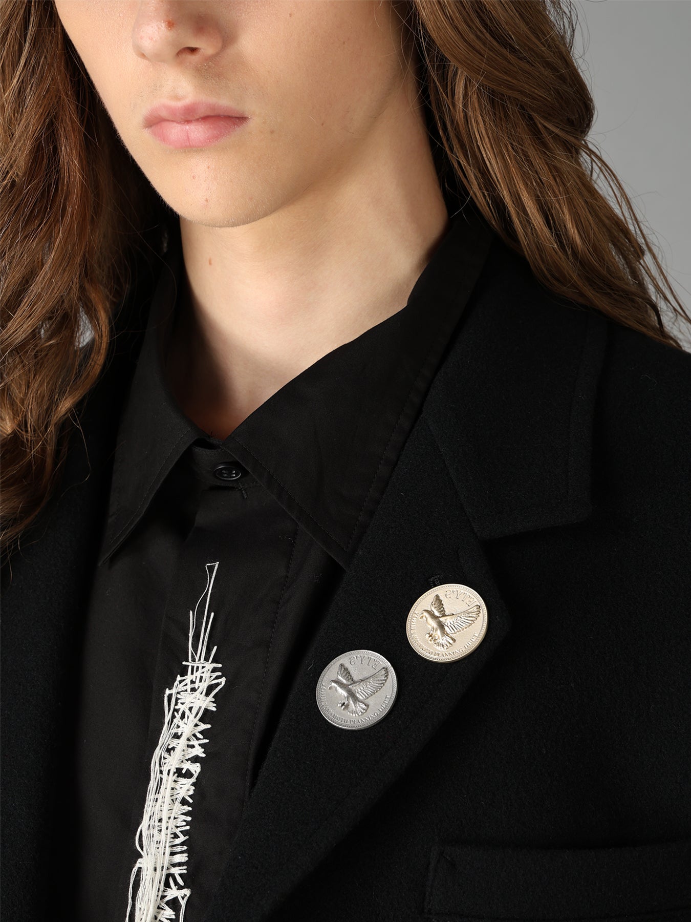 DOVE MOTIF AND S'YTE LOGO PIN