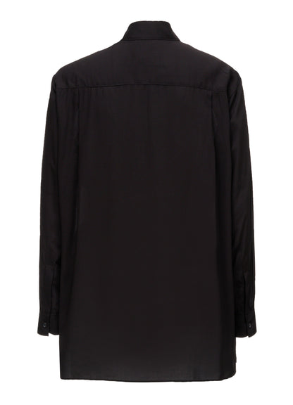 SKETCH PANSY PRINT RAYON REGULAR SHIRT