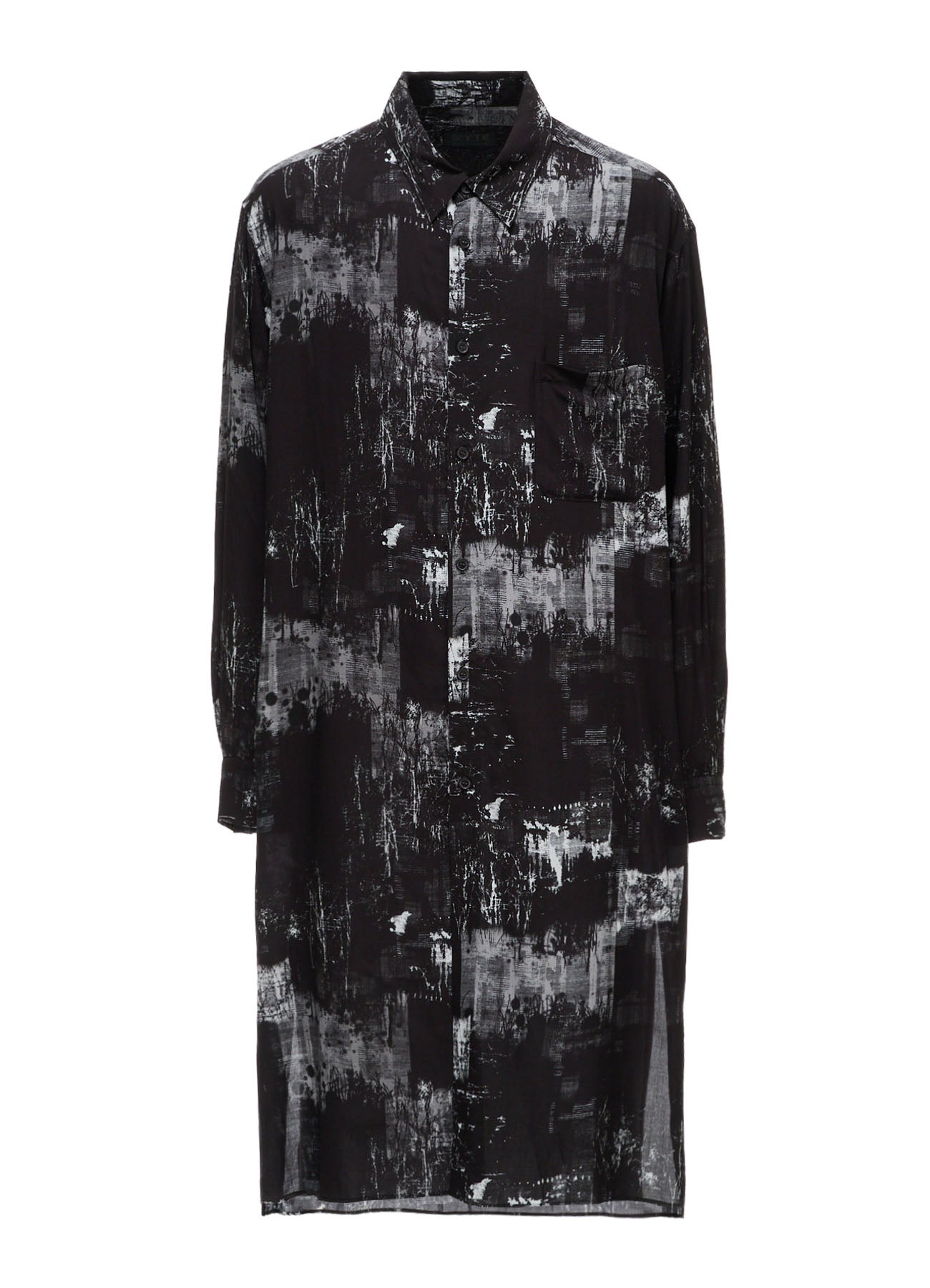 WITHERED BRANCH PRINT RAYON LONG REGULAR SHIRT – THE SHOP YOHJI