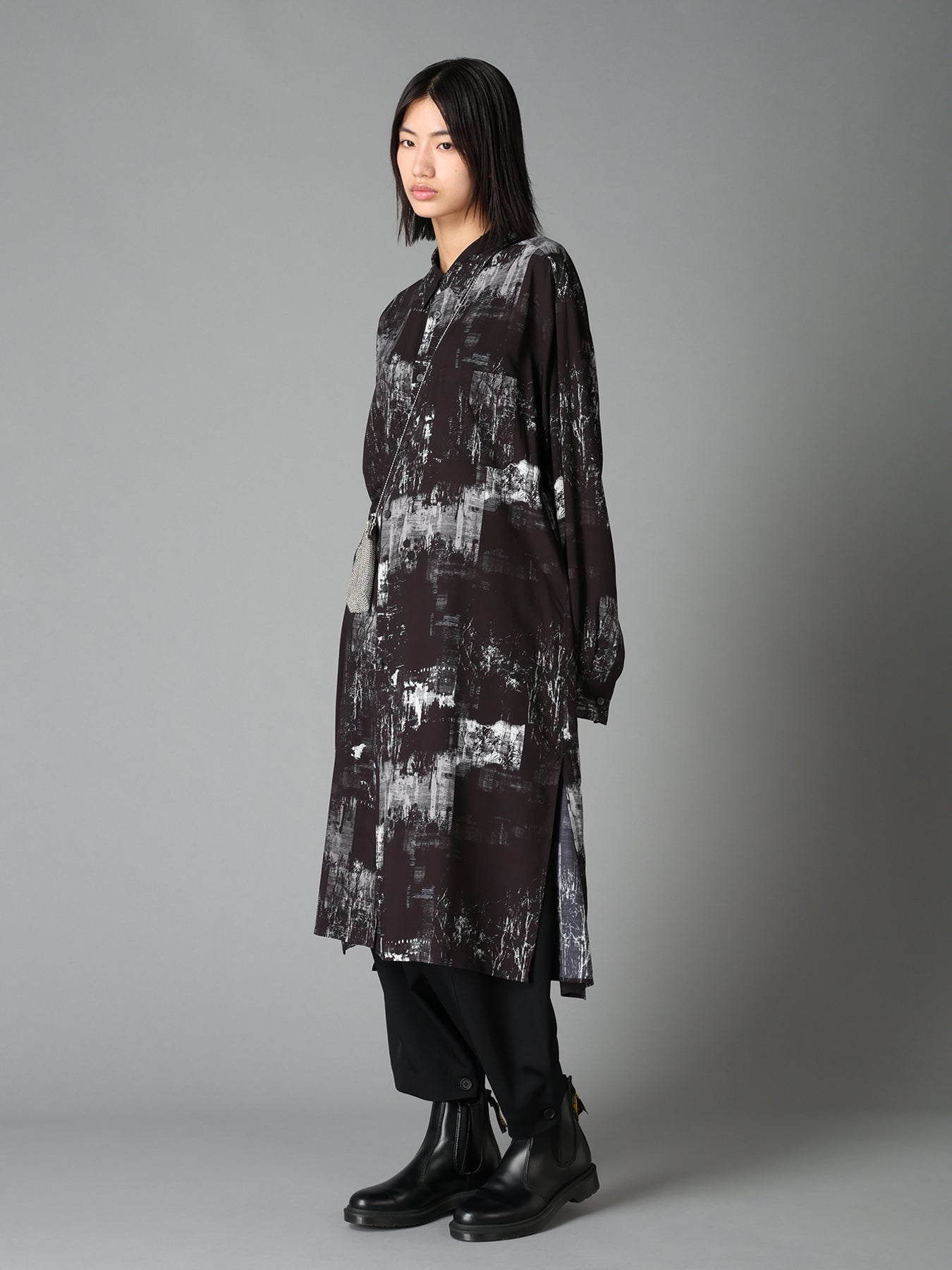 REGULATION yohji yamamoto 2023aw ロングシャツ WITHERED BRANCH PRINT RAYON LONG REGULAR SHIRT – THE SHOP YOHJI