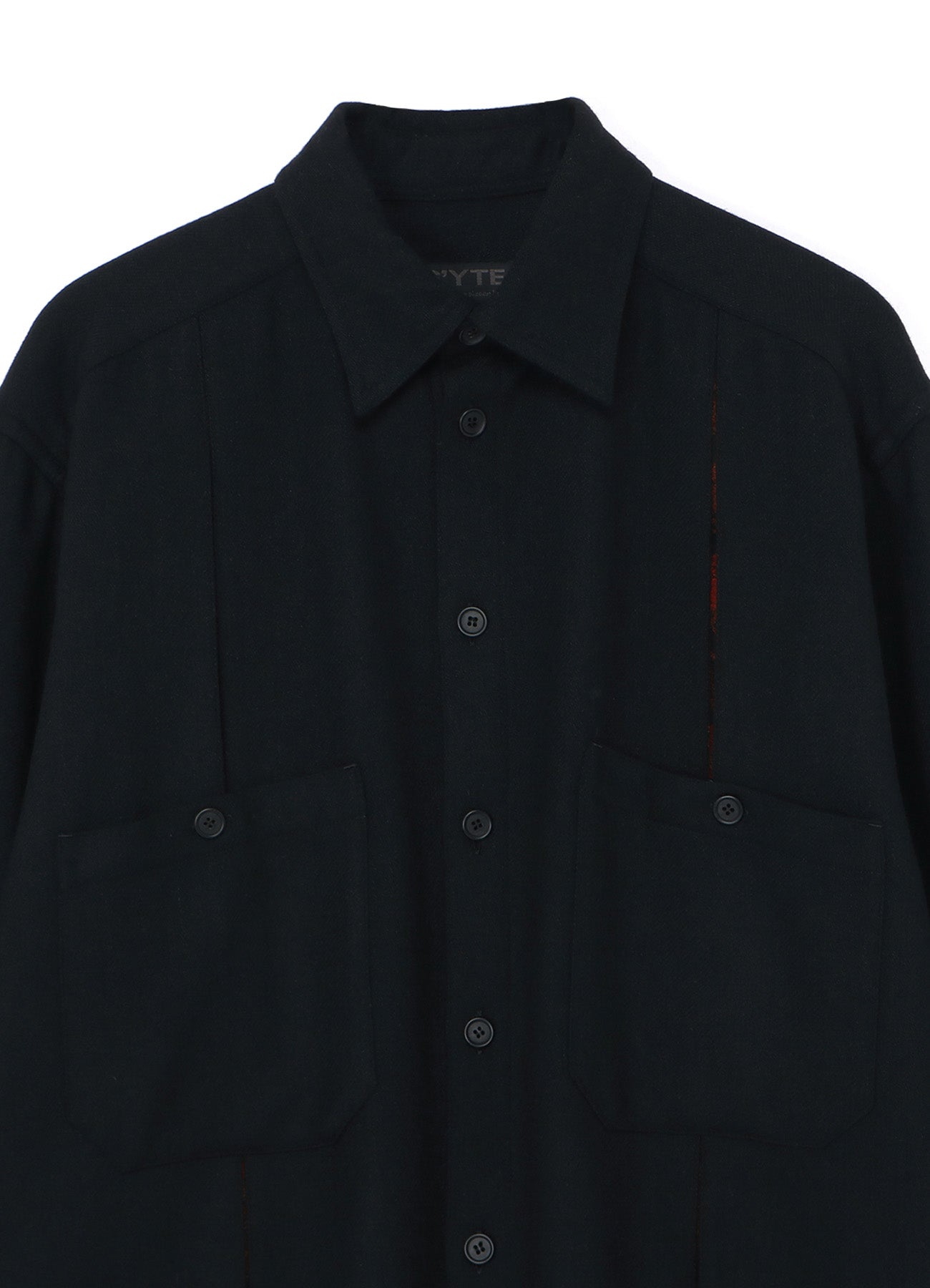 1/10 FLANNEL + COTTON/THORNY JACQUARD VERTICAL GUSSET SHIRTS