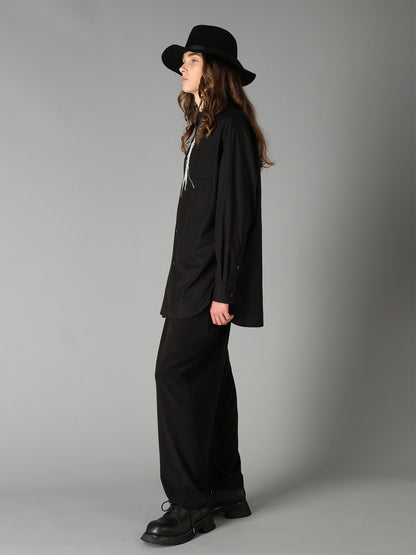 100/2 COTTON BROAD HALF CONCEALED PLACKET RAGULAR SHIRT