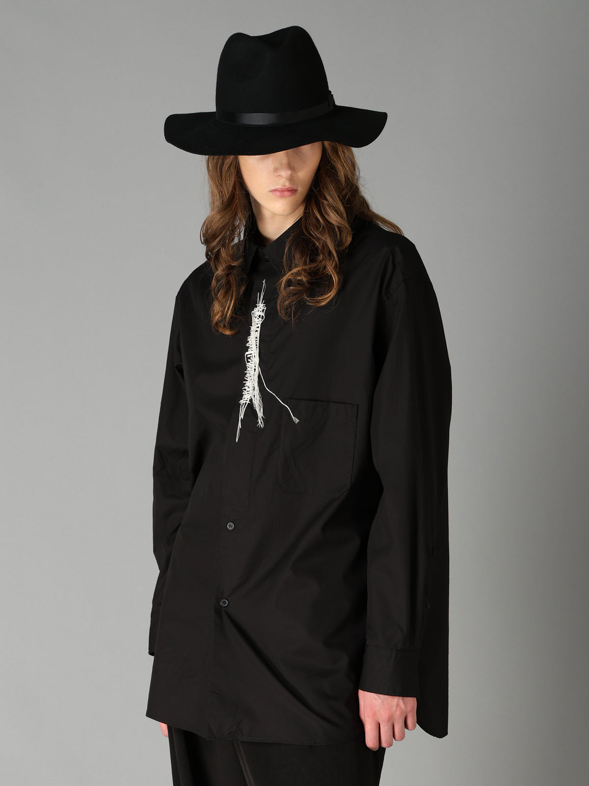 100/2 COTTON BROAD HALF CONCEALED PLACKET RAGULAR SHIRT