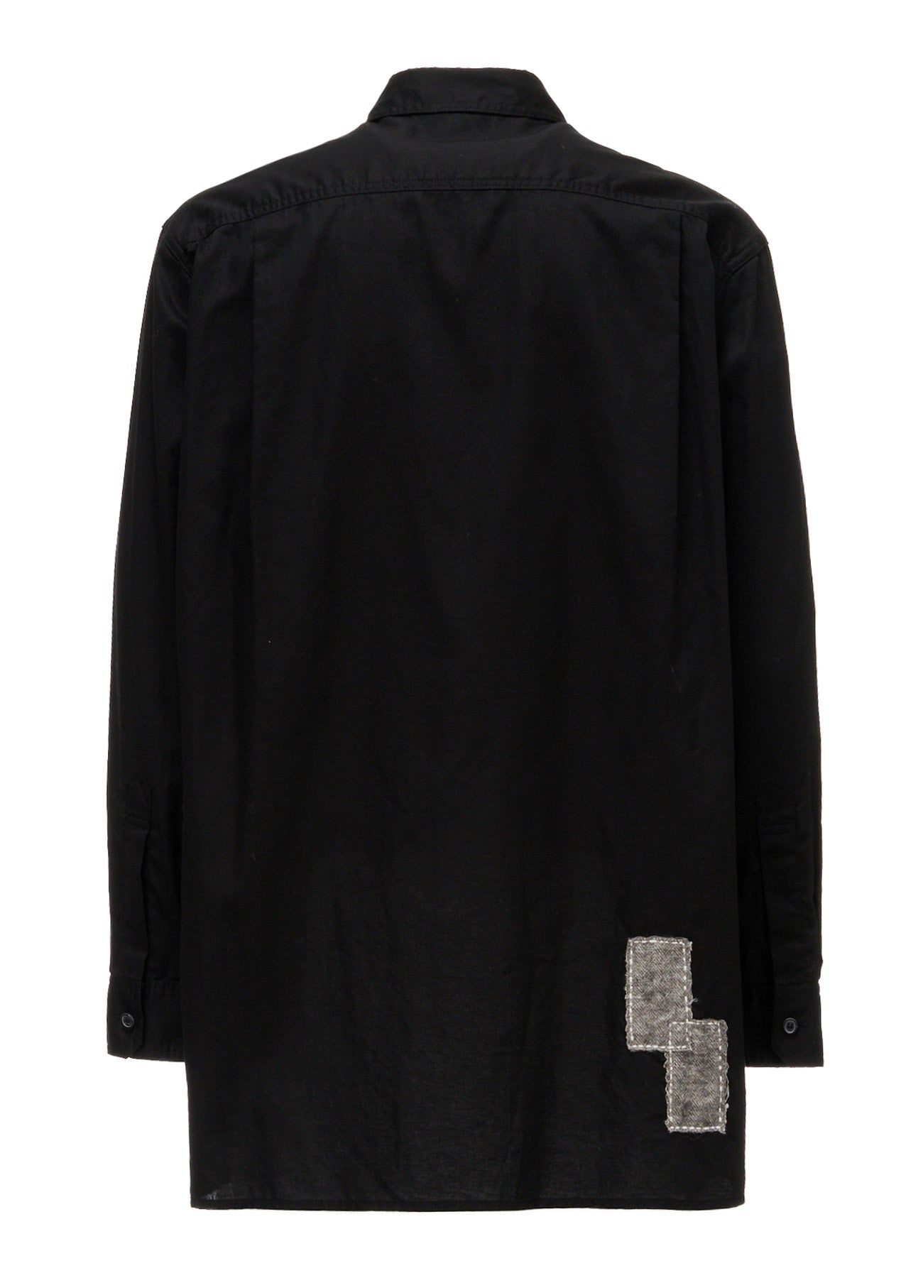 COTTON TWILL PATCHWORK ZIP-UP REGULAR SHIRT – THE SHOP YOHJI YAMAMOTO