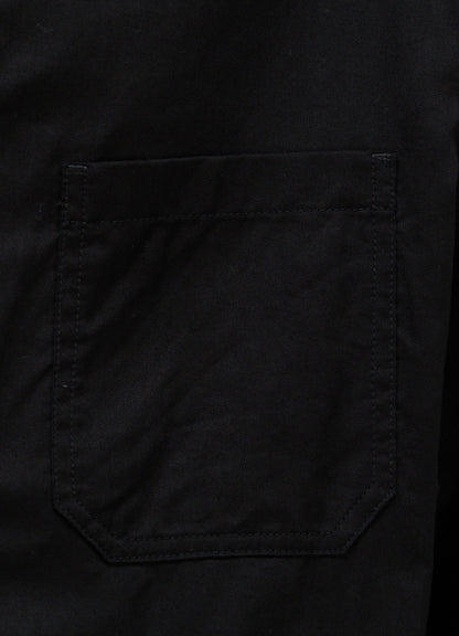 COTTON TWILL PATCHWORK ZIP-UP REGULAR SHIRT
