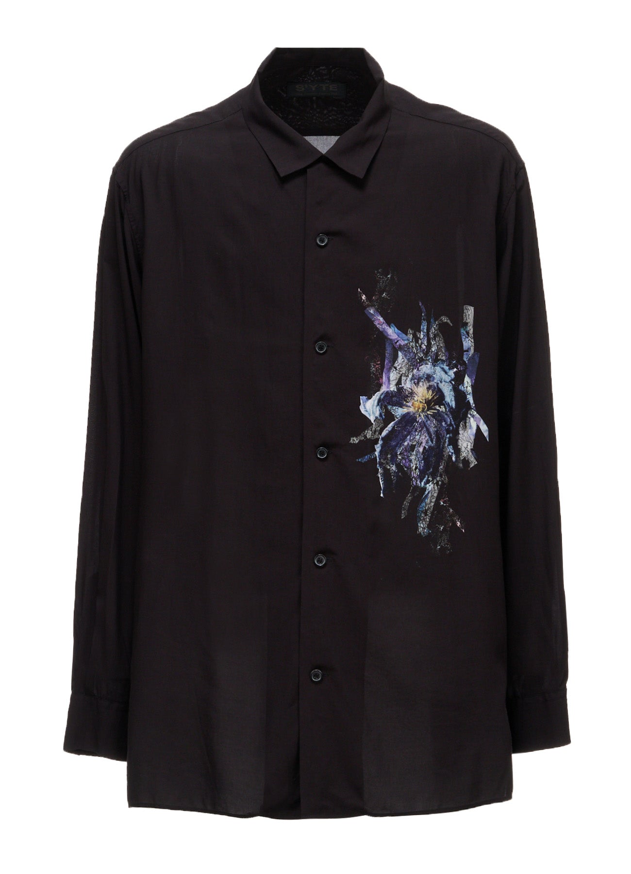 PATCHWORK FLOWER PRINT RAYON OPEN COLLAR SHIRT – THE SHOP YOHJI