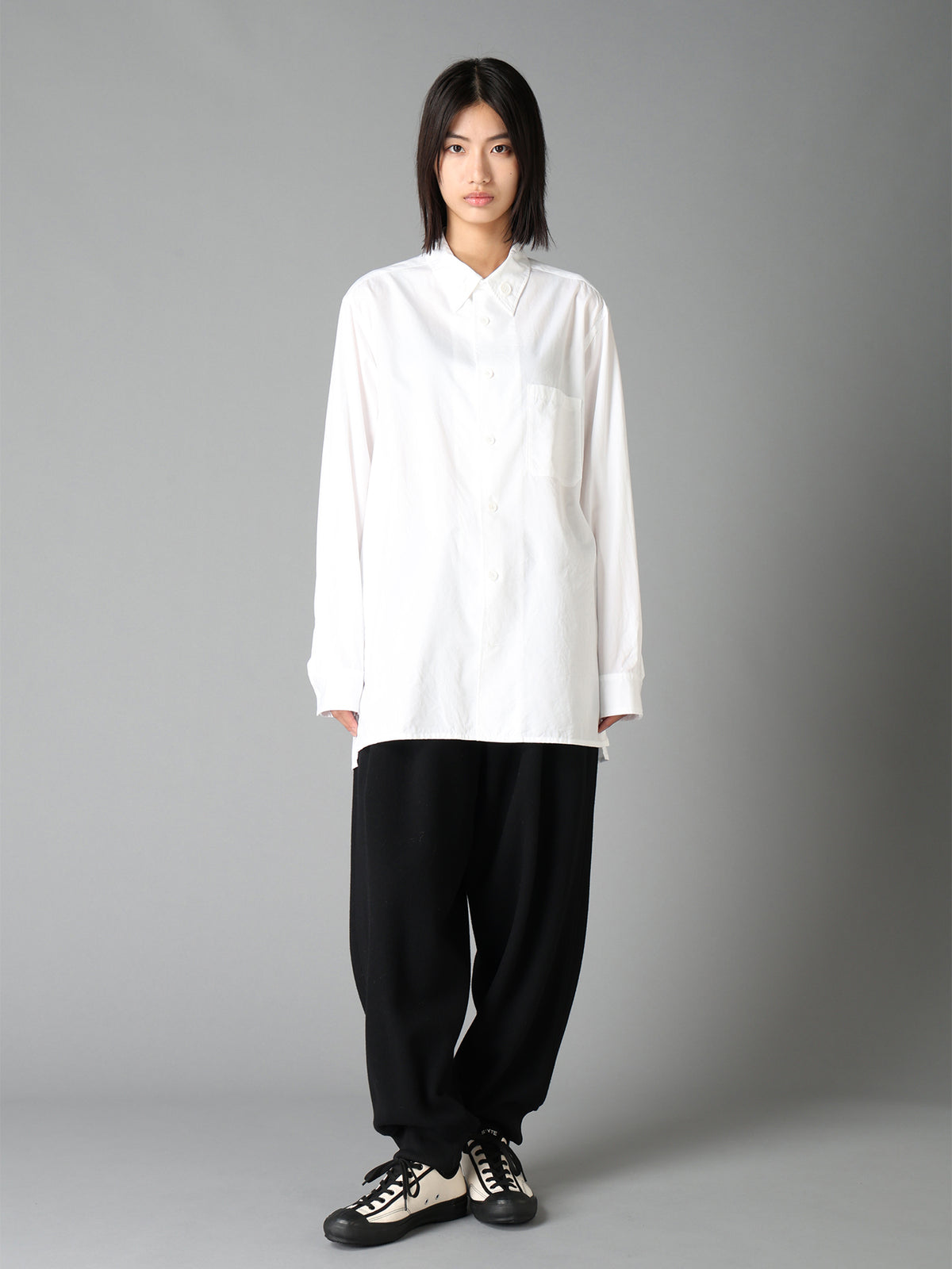 100/2 COTTON BROAD COLLAR BUTTON REGULAR SHIRT