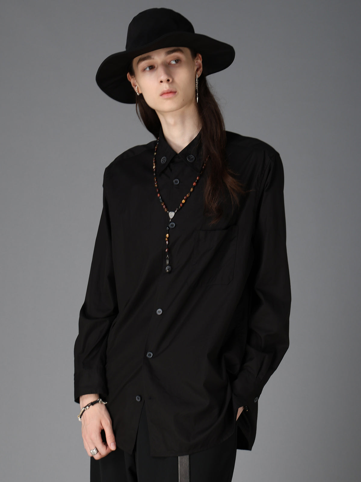 100/2 COTTON BROAD COLLAR BUTTON REGULAR SHIRT