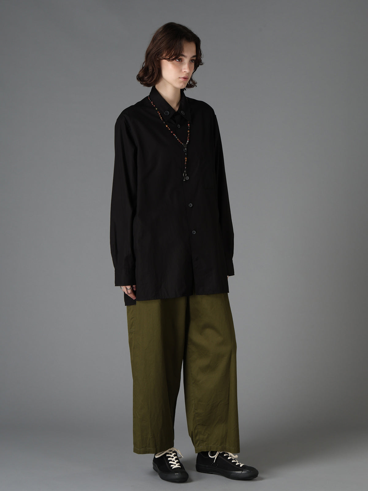 100/2 COTTON BROAD COLLAR BUTTON REGULAR SHIRT