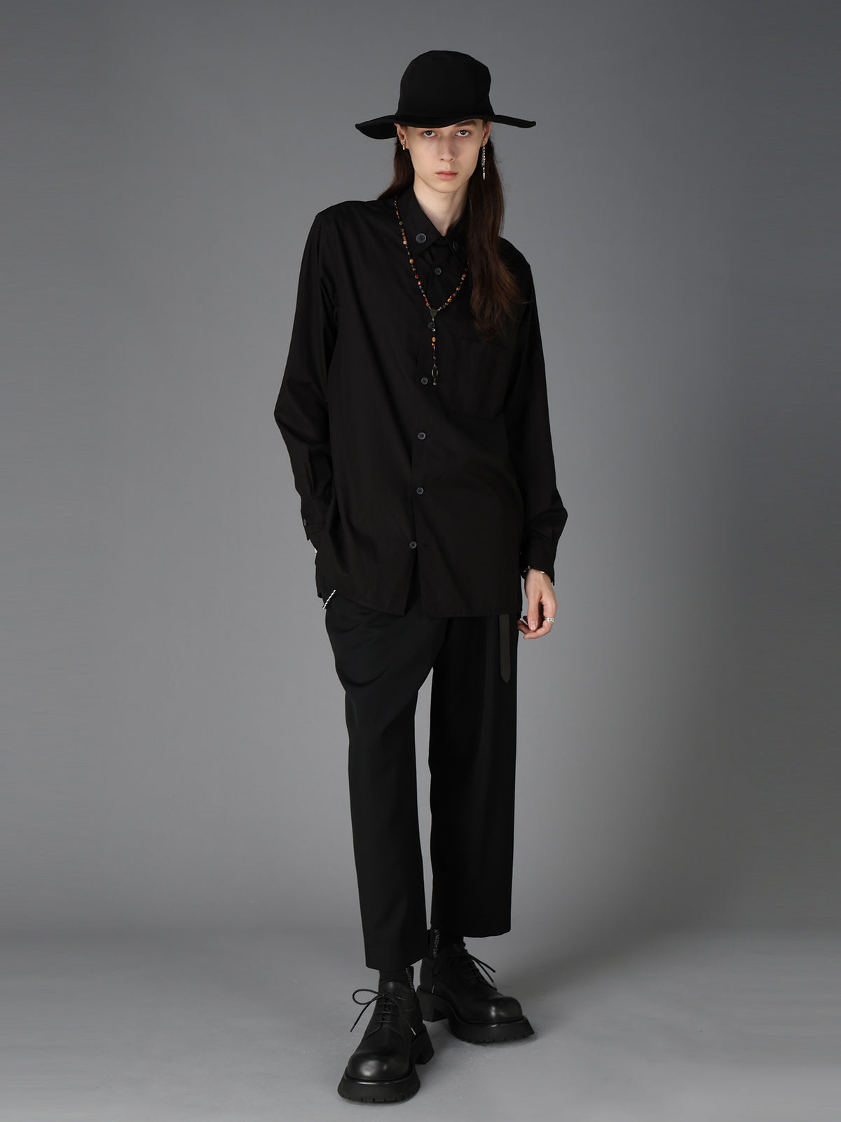 100/2 COTTON BROAD COLLAR BUTTON REGULAR SHIRT