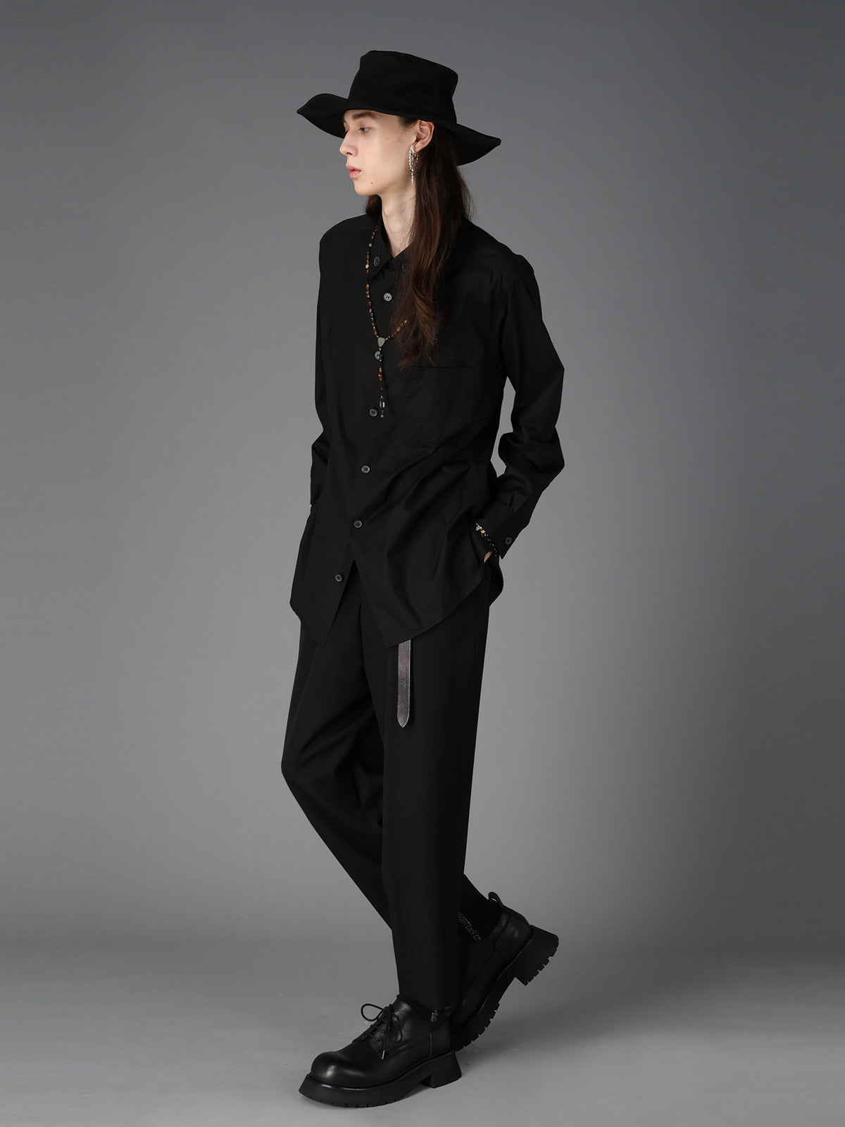 100/2 COTTON BROAD COLLAR BUTTON REGULAR SHIRT