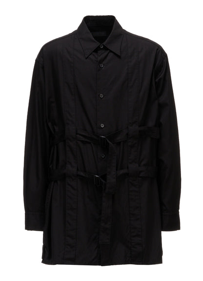 100/2 COTTON BROAD BELT DETAIL BIG SHIRT