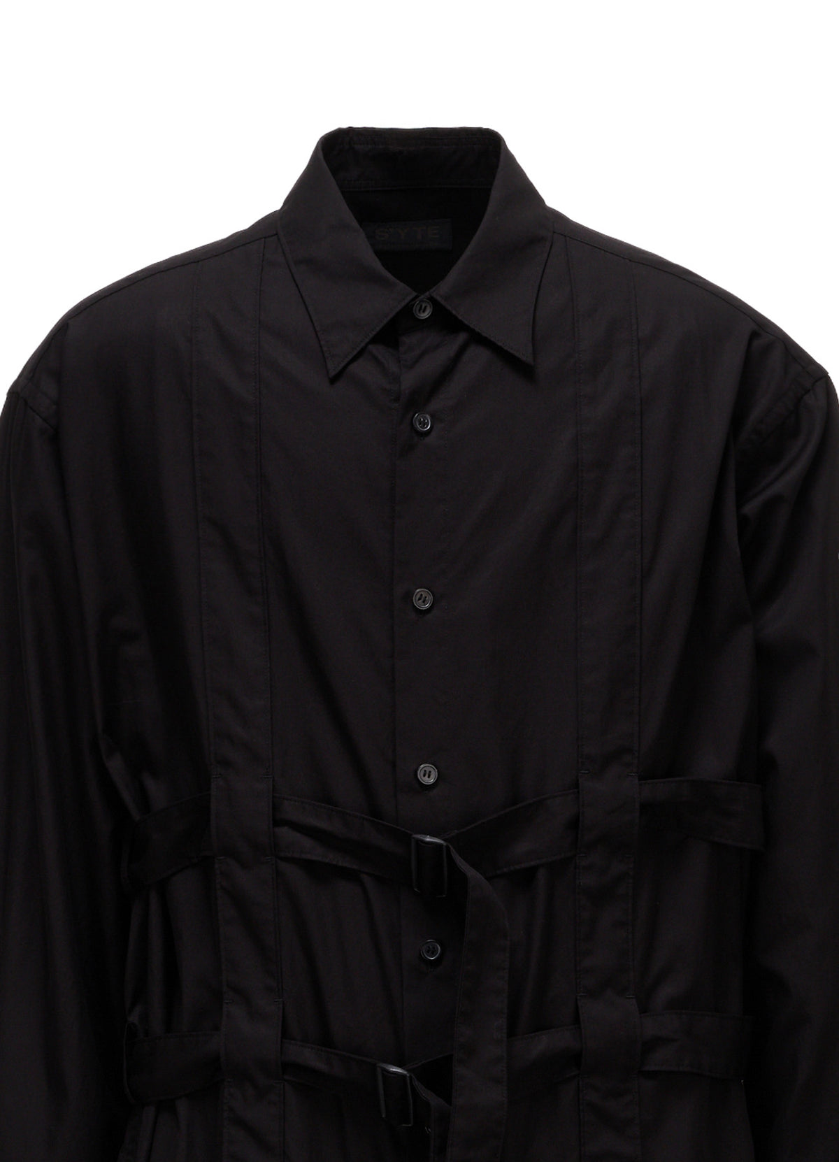 100/2 COTTON BROAD BELT DETAIL BIG SHIRT