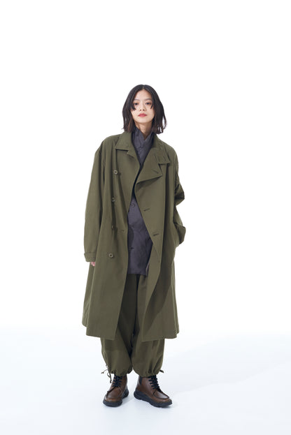 20/COTTON TWILL LONG COAT