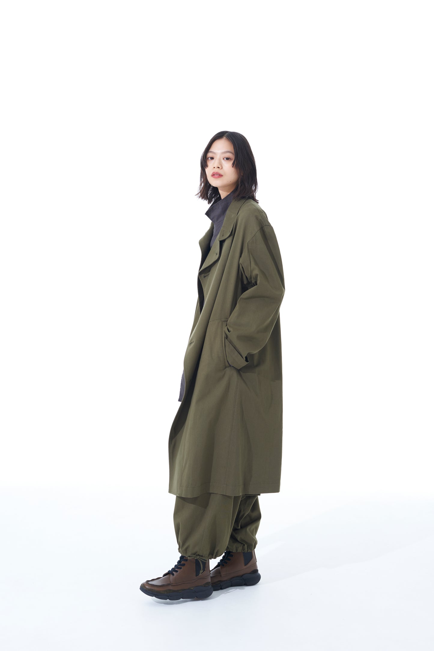 20/COTTON TWILL LONG COAT