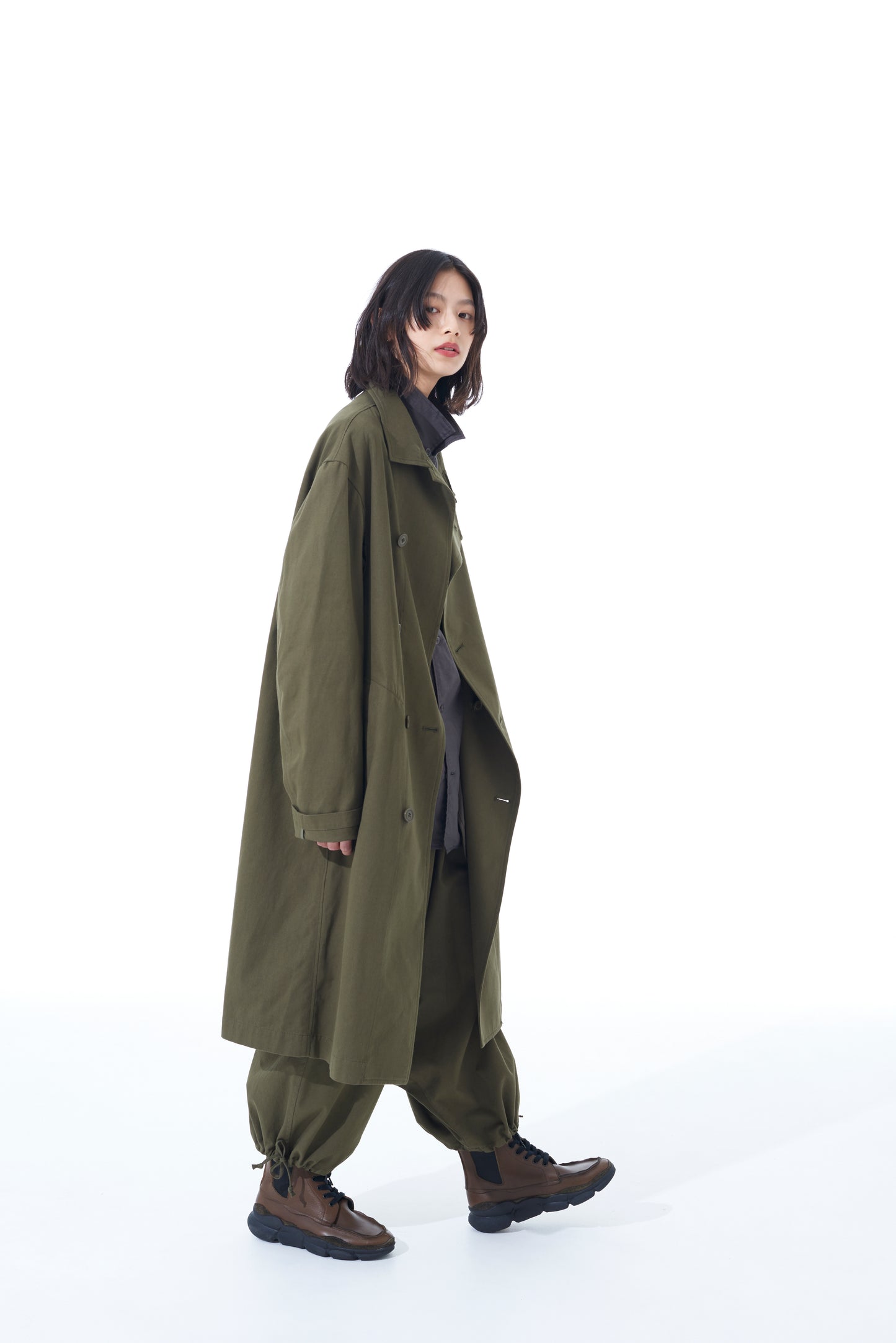 20/COTTON TWILL LONG COAT