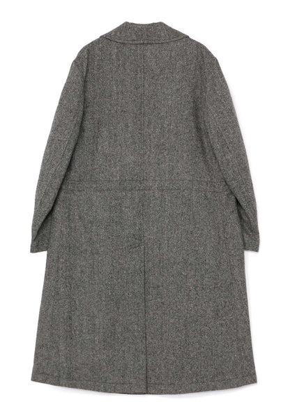 ETERMINE NEP TWEED SHAWL COLLAR DOUBLE COAT