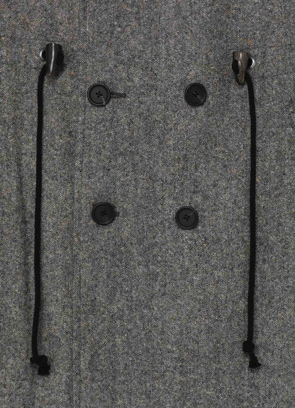 ETERMINE NEP TWEED SHAWL COLLAR DOUBLE COAT