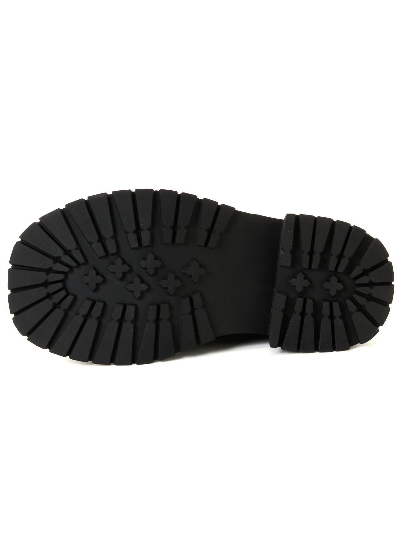 BULKY LEATHER ROUND TOE LACE-UP SHOES
