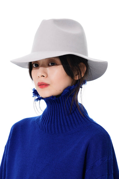 WOOL FELT LONG BRIM SOFT HAT