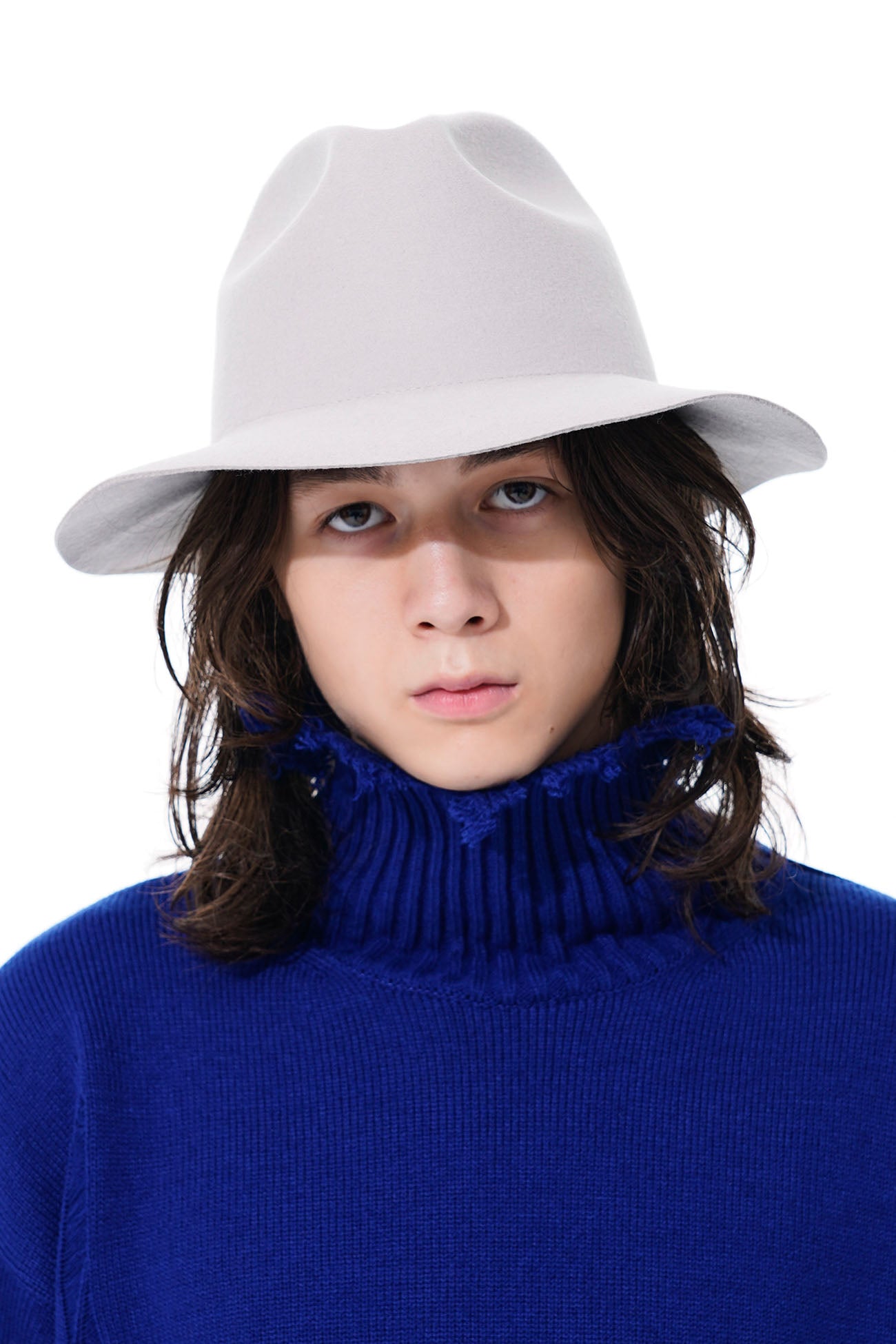 WOOL FELT LONG BRIM SOFT HAT