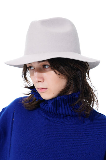 WOOL FELT LONG BRIM SOFT HAT