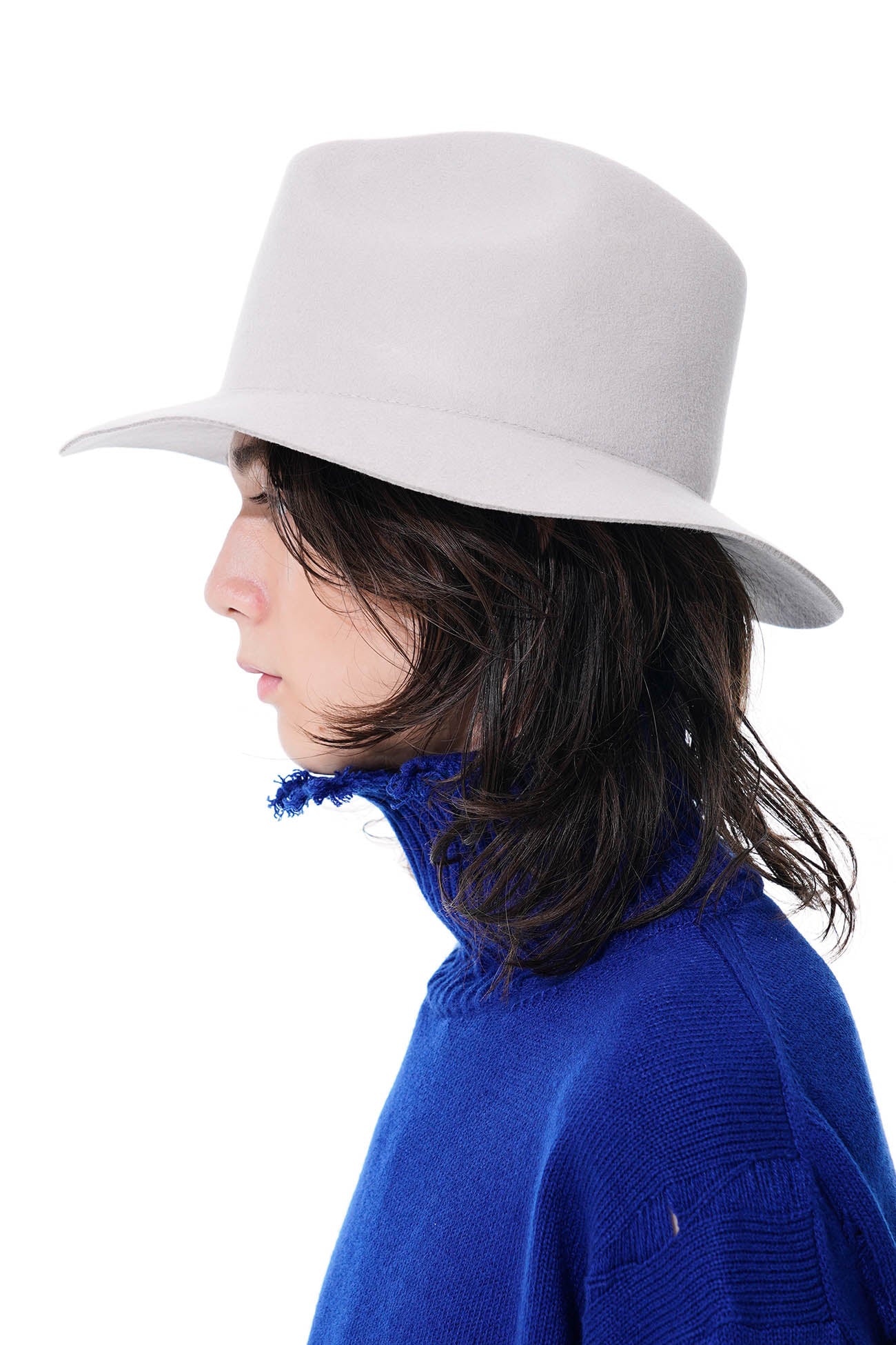 WOOL FELT LONG BRIM SOFT HAT