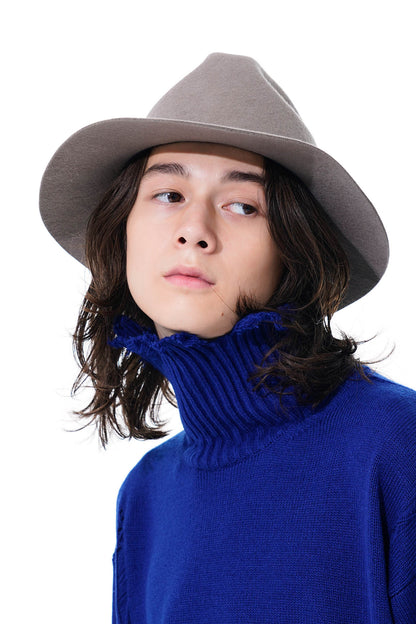 WOOL FELT LONG BRIM SOFT HAT