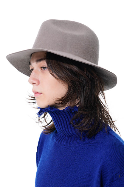 WOOL FELT LONG BRIM SOFT HAT