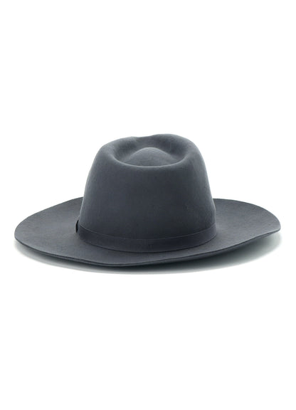 WOOL FELT RIBBON TAPE WIDE BRIM HAT