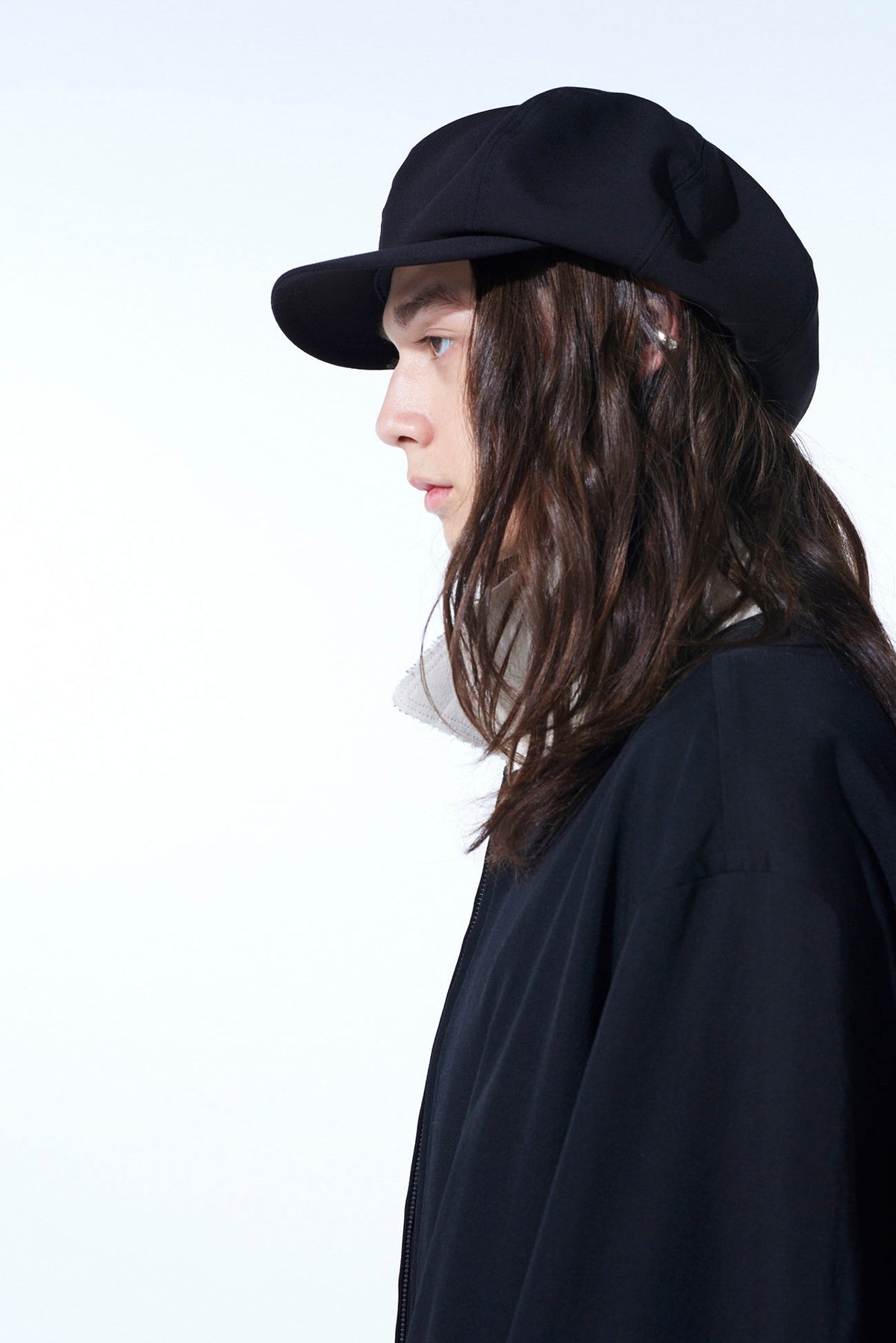 WASHER WOOL GABARDINE CASQUETTE