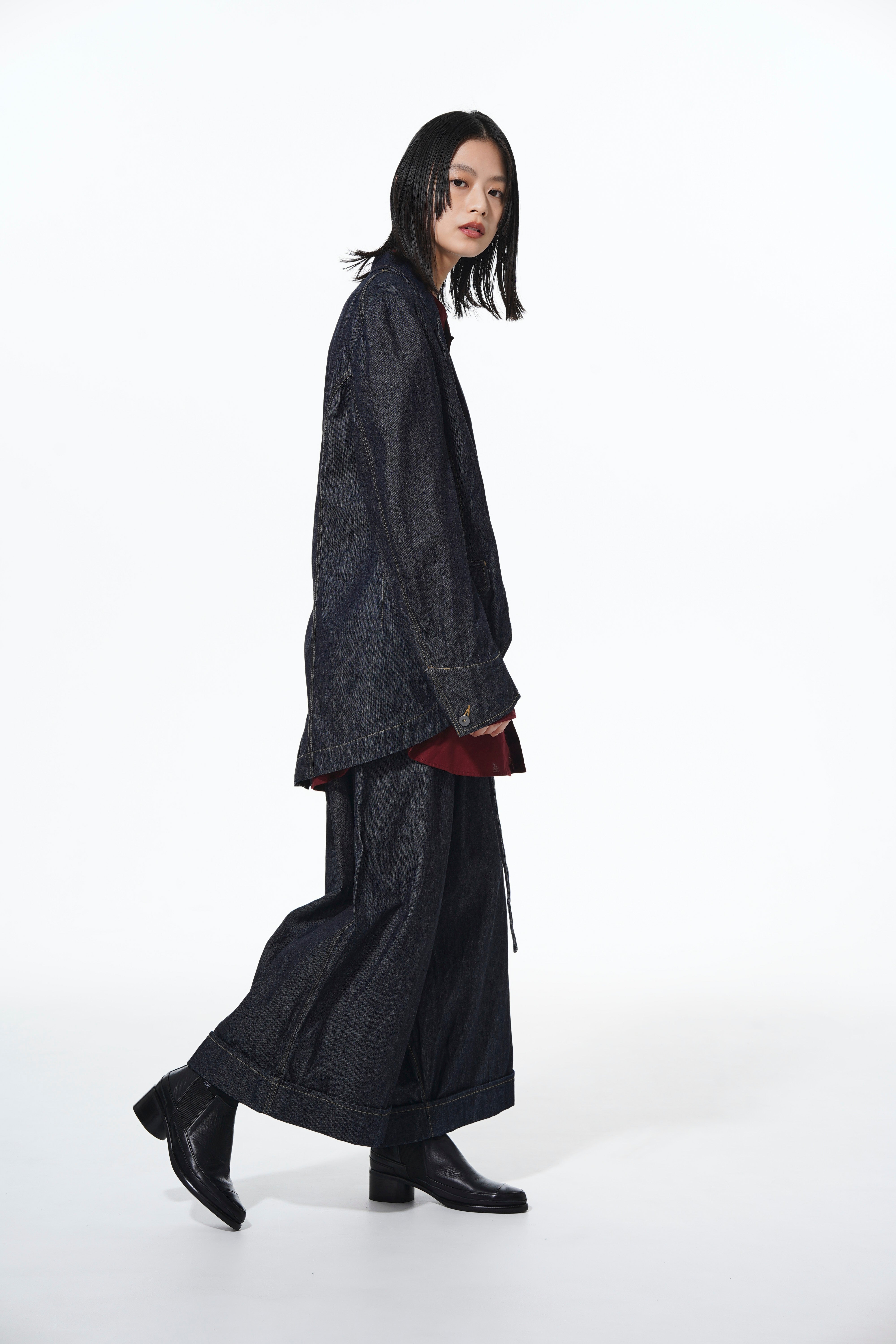 10OZ DENIM PEAKED JACKET – THE SHOP YOHJI YAMAMOTO