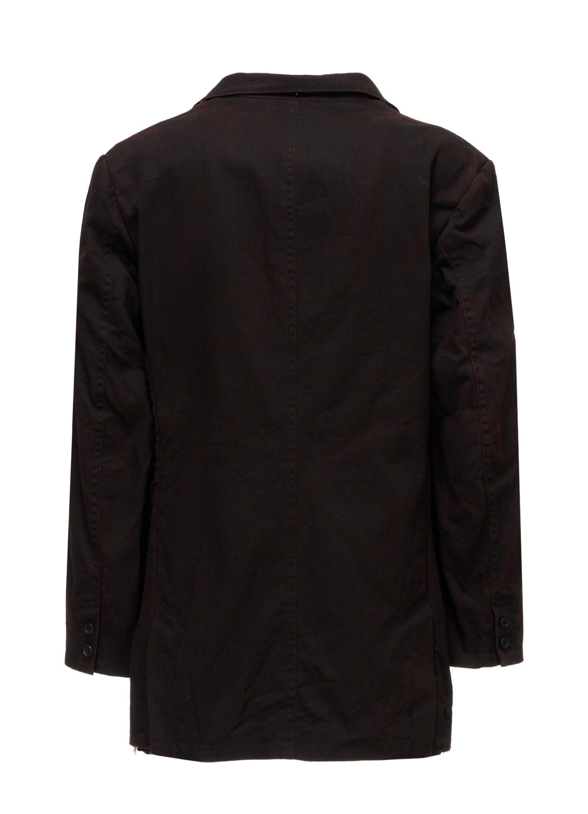 PIGMENT PRINT COTTON TWILL DOUBLE-LAPEL JACKET