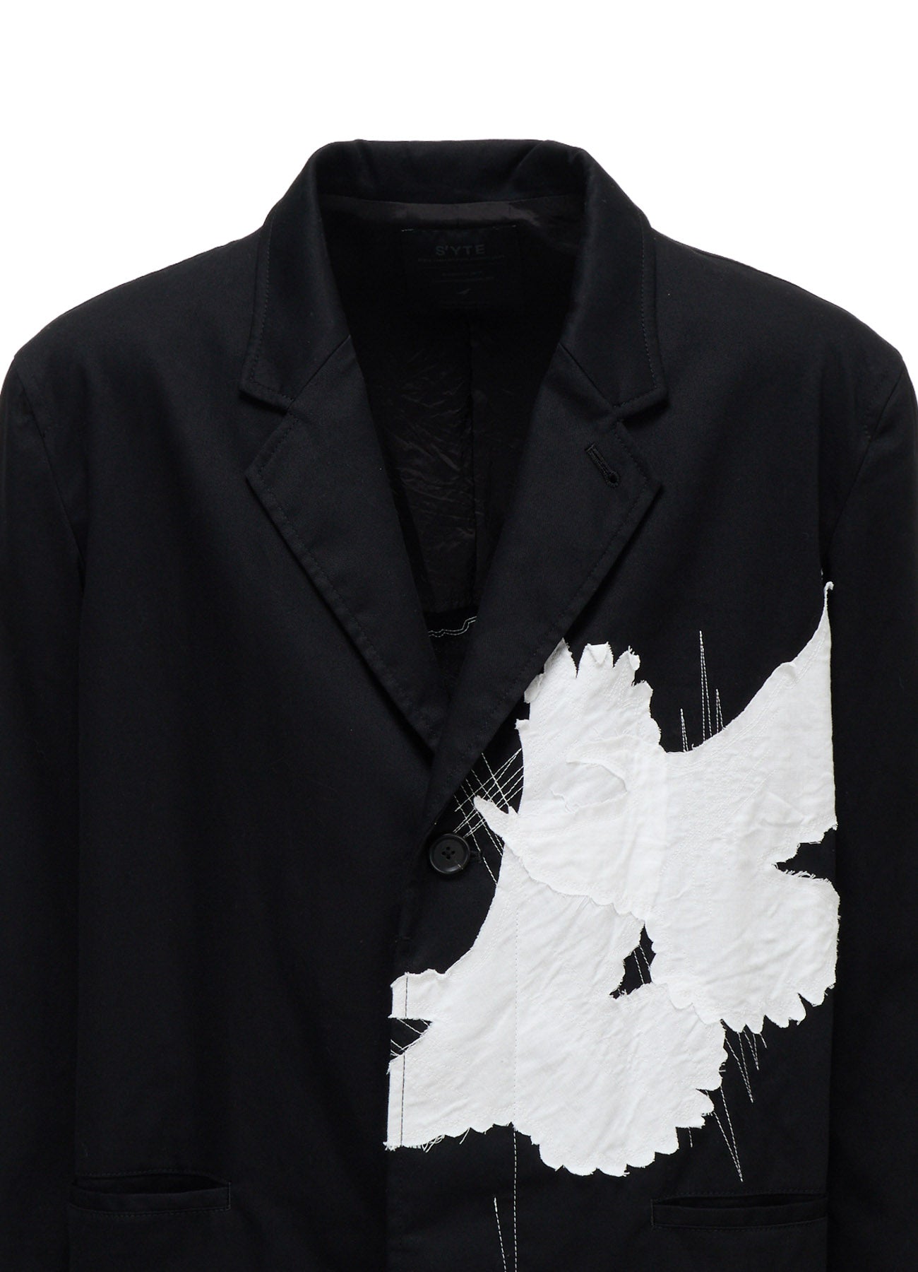 20/COTTON TWILL CROW PATCH JACKET – THE SHOP YOHJI YAMAMOTO