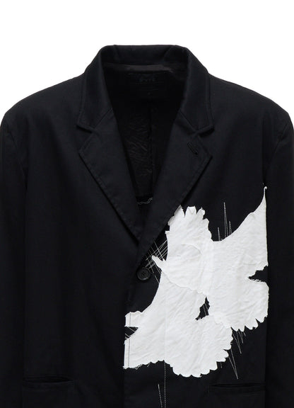 20/COTTON TWILL CROW PATCH JACKET