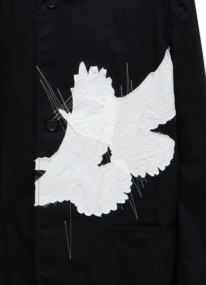 20/COTTON TWILL CROW PATCH JACKET