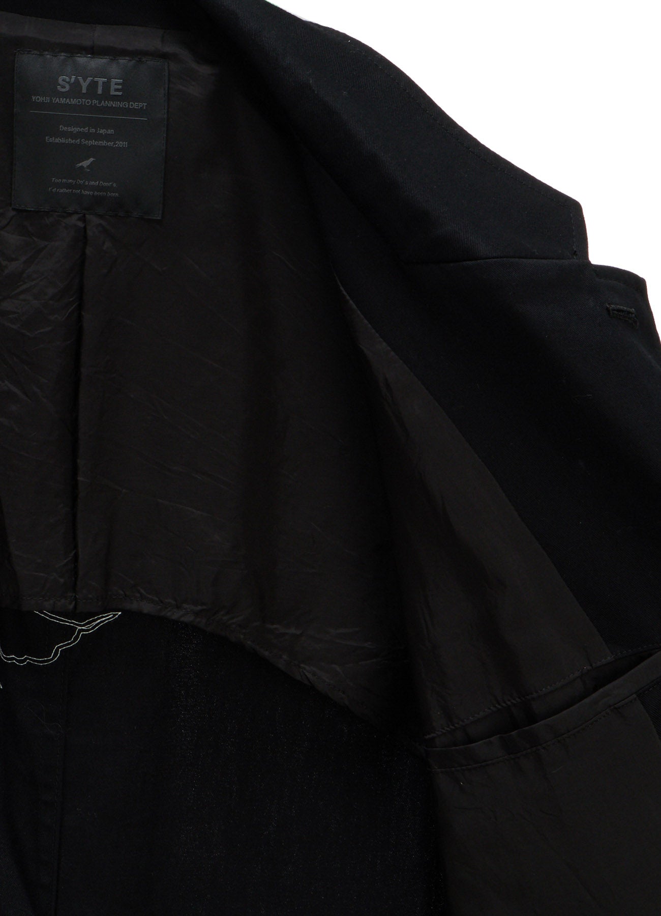 20/COTTON TWILL CROW PATCH JACKET