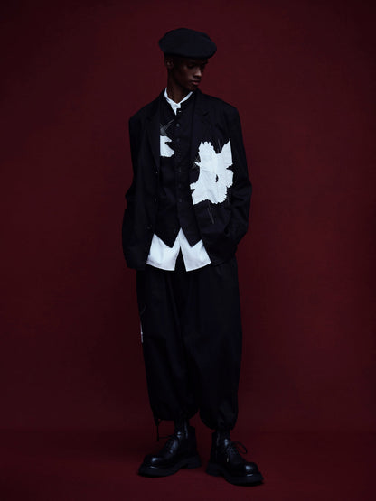 20/COTTON TWILL CROW PATCH JACKET