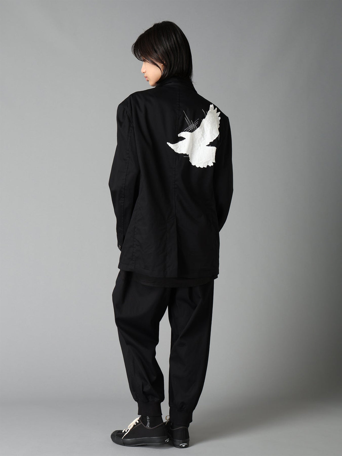 20/COTTON TWILL CROW PATCH JACKET