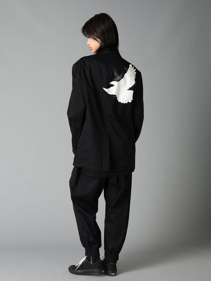 20/COTTON TWILL CROW PATCH JACKET