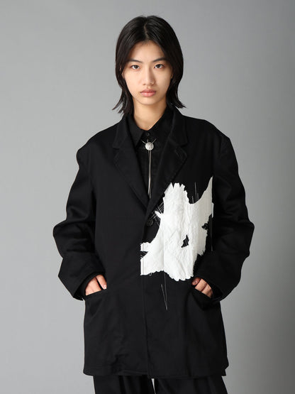 20/COTTON TWILL CROW PATCH JACKET